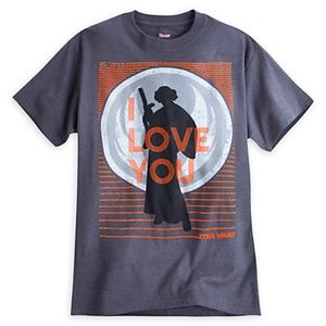 Disney Parks - Star Wars - Princess Leia - I Love You - T-Shirt - Adult Large